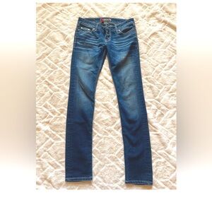 BKE Denim Women’s Stella Blue Denim Skinny Jeans Size 28x33 1/2‎